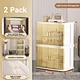 Storage Bins with Lids and Doors